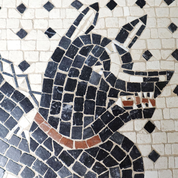 Cave Canem Marmor-Mosaik