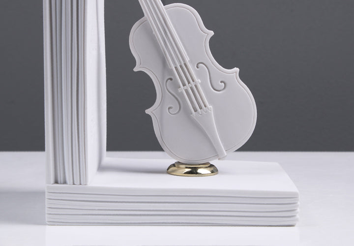 Klavier und Violine Buchstütze im Paar
