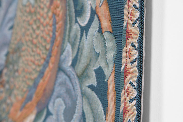 Pfau – Gobelin Wandteppich (Jacquard gewebt)