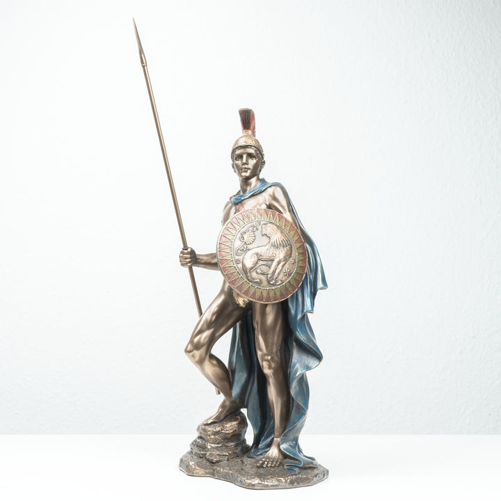 Ares Griechischer Kriegsgott (Bronzierte Skulptur aus Kunstharz)