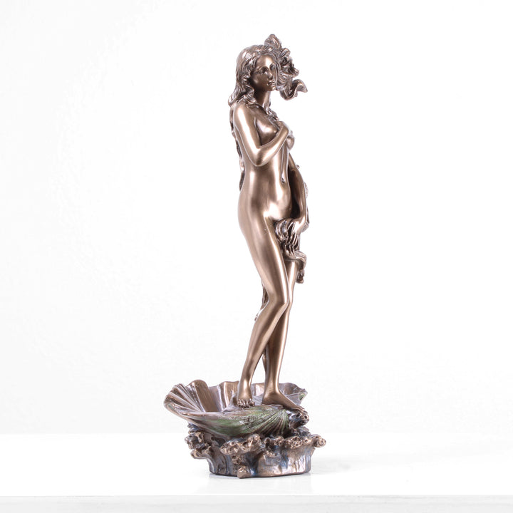 Geburt der Venus (Bronzierte Skulptur aus Kunstharz)