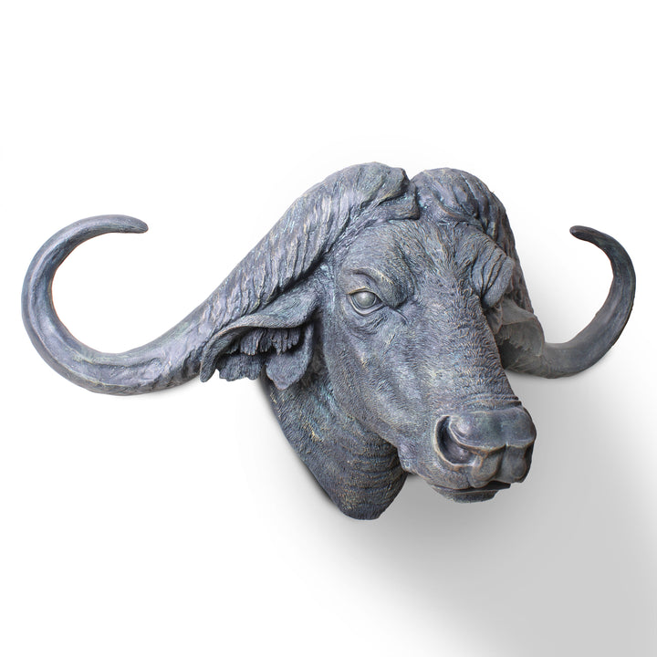 Büffelkopf Statue (Tierische Wandskulptur)