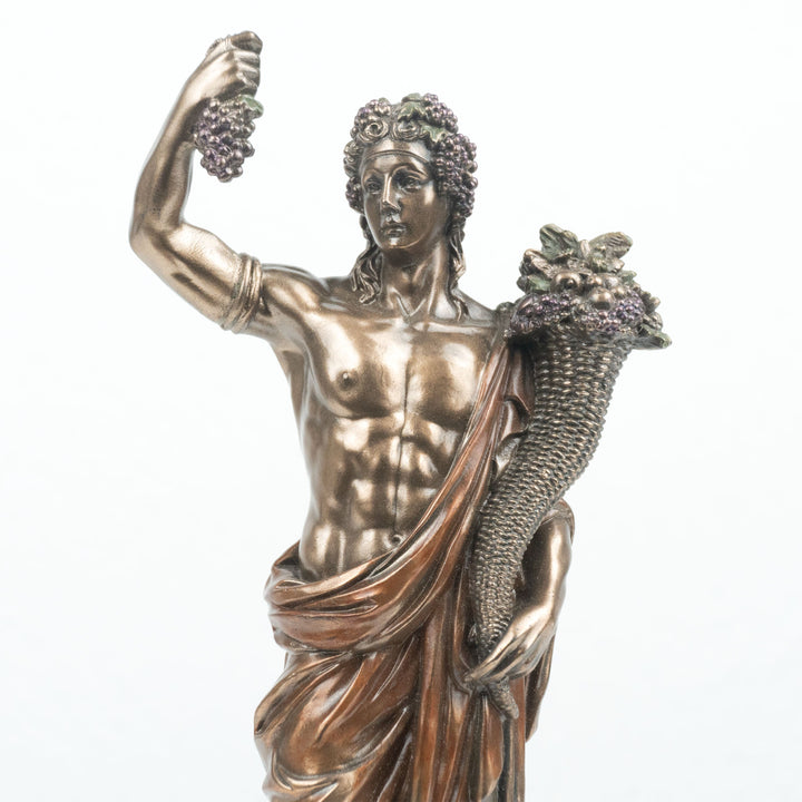 Dionysos Statue Griechischer Gott des Weines (Kaltguss-Bronze Skulptur)