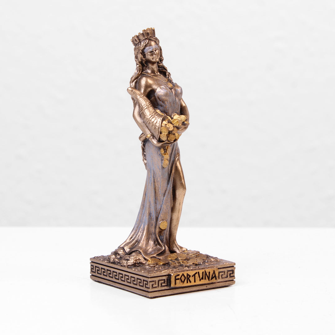 Fortuna Griechische Goettin Statue (Kaltguss-Bronze Skulptur)