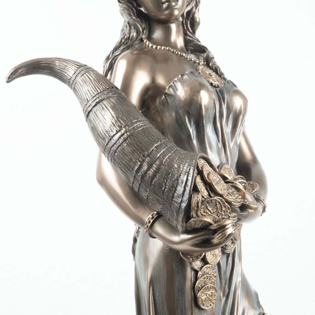 Fortuna Statue Griechische Goettin des Gluecks (Kaltguss-Bronze Skulptur)