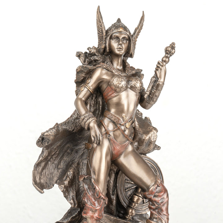 Frigg Statue — Nordische Göttin der Ehe (Kaltgussbronze)
