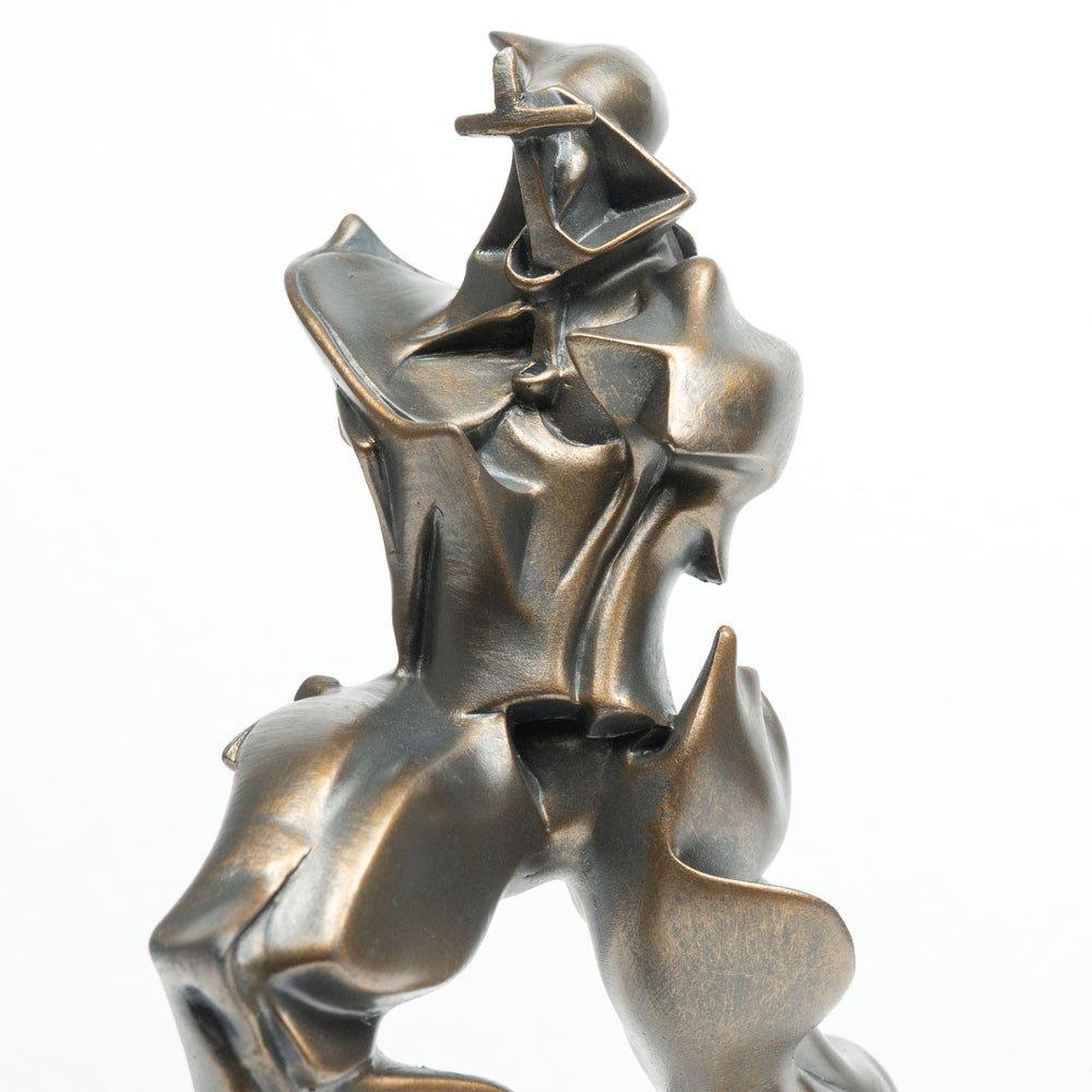 Futuristische Mann Skulptur von Boccioni (Bronzierte Statue aus Kunstharz)