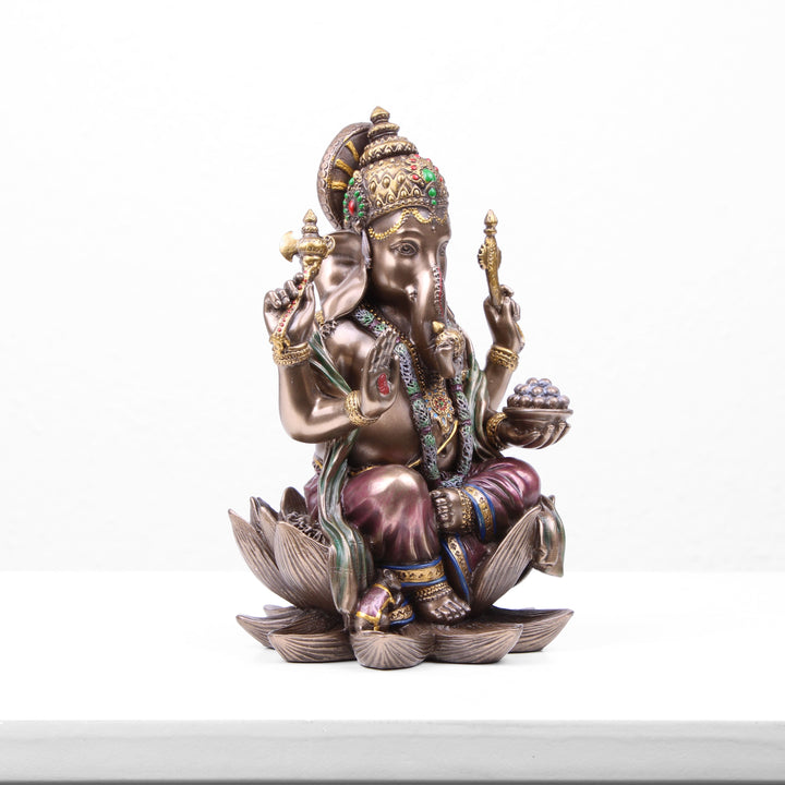 Ganesha Indischer Gott Statue (Kaltguss-Bronze Skulptur)
