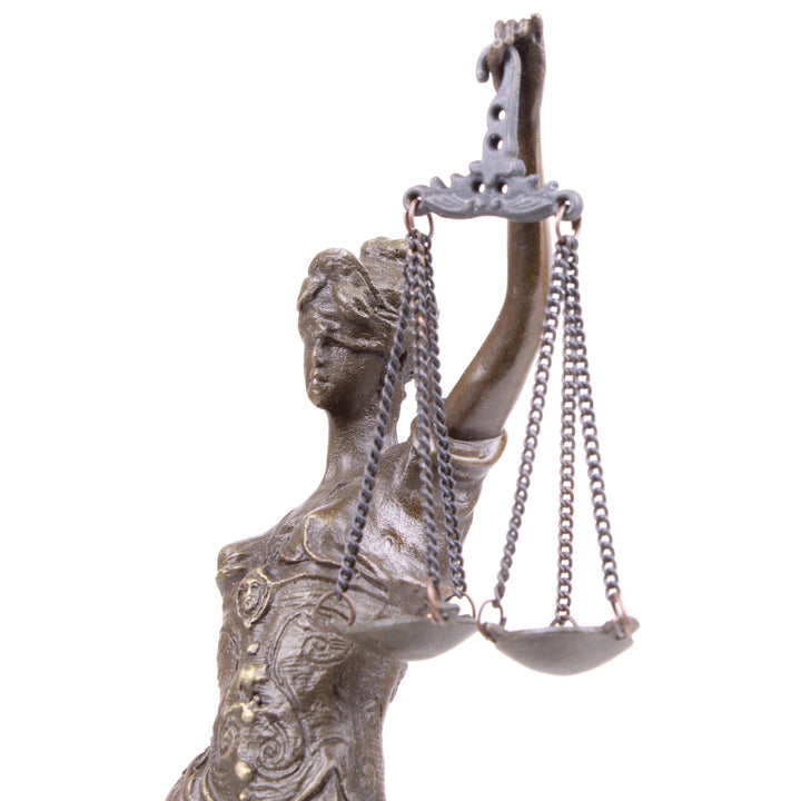 Justitia Statue (Bronze, Wachsguss)