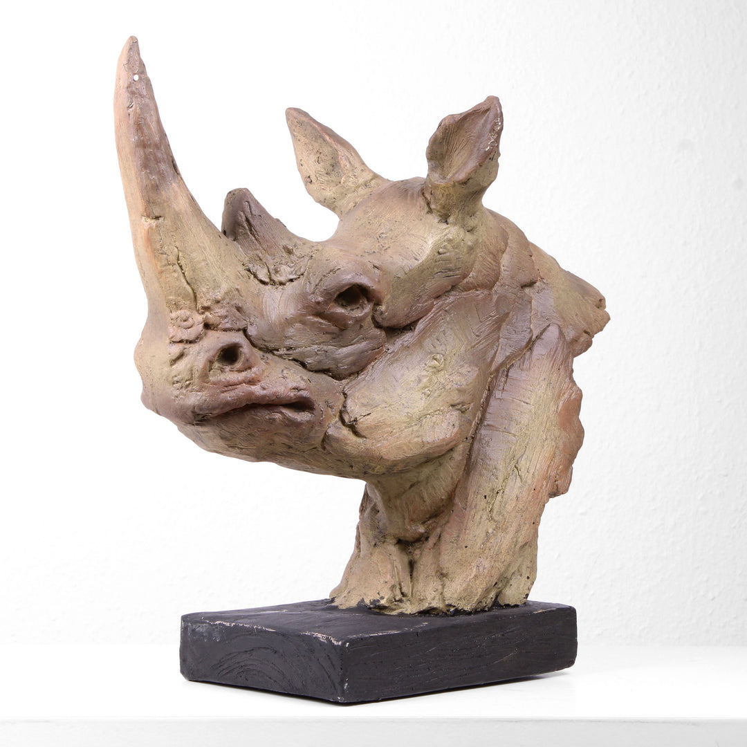 Große Nashornstatue (Kunstharz)
