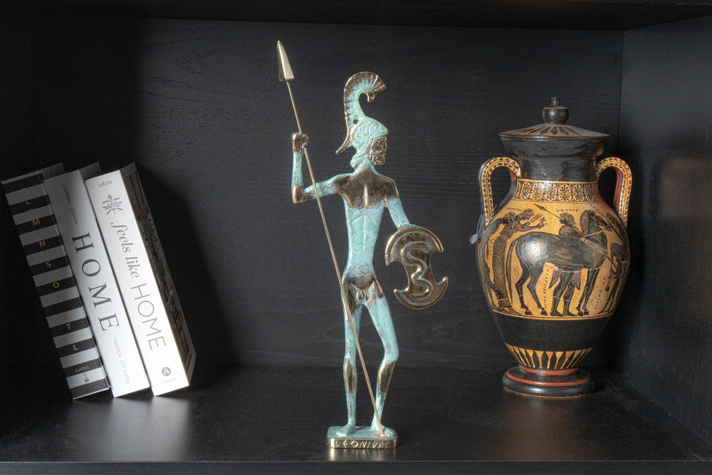 Leonidas – Griechischer Krieger (Messing Skulptur)