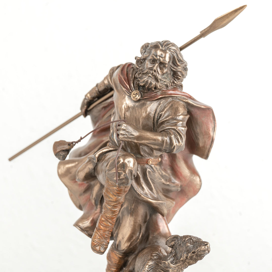 Lugh Statue — Keltischer Gott des Geschicks und der Meisterschaft (Kaltgussbronze-Skulptur)