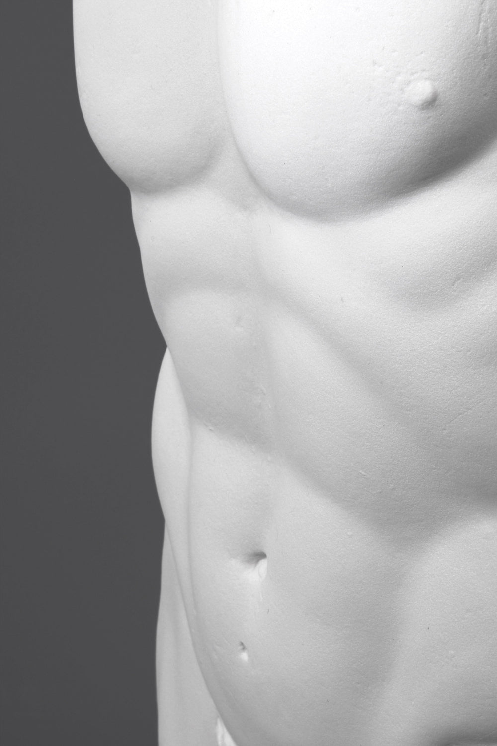 Maennlicher Torso Lebensgross auf Sockel