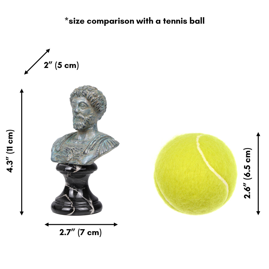 Marcus Aurelius Büste (Grüne Bronze)