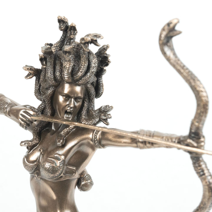 Medusa Statue Griechische Mythologie Gorgone (Kaltguss-Bronze Skulptur)