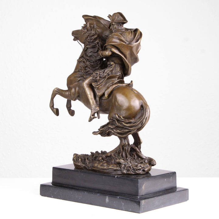 Napoleon überquert die Alpen Statue (Militärreiter, Bronze, Wachsguss)