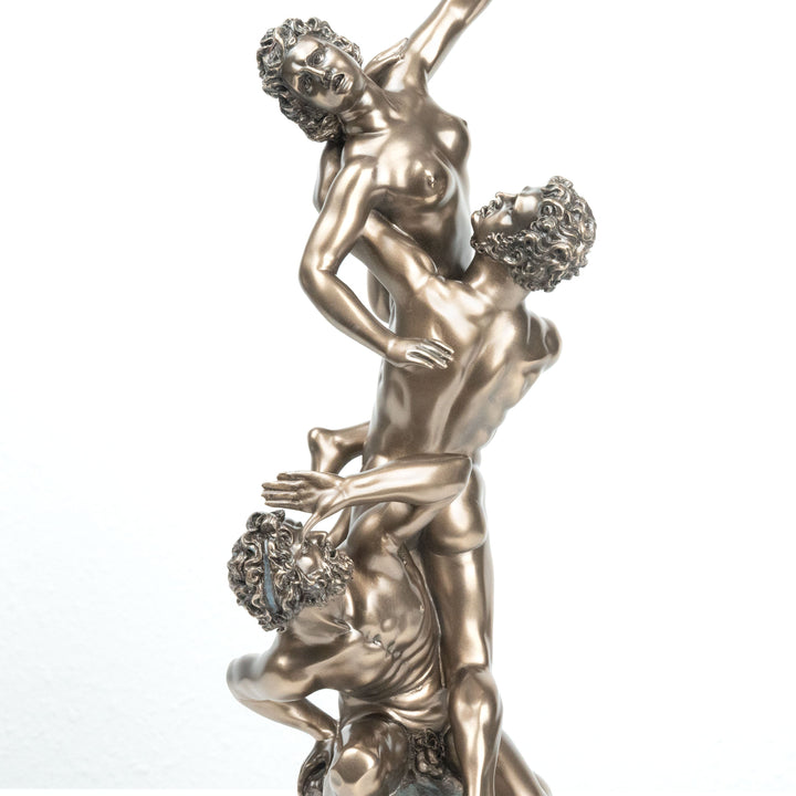 Raub der Sabinerinnen von Giambologna (Bronzierte Skulptur aus Kunstharz)