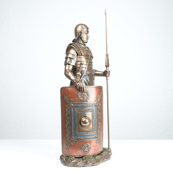 Römischer Soldat Legionär (Bronzierte Skulptur aus Kunstharz)