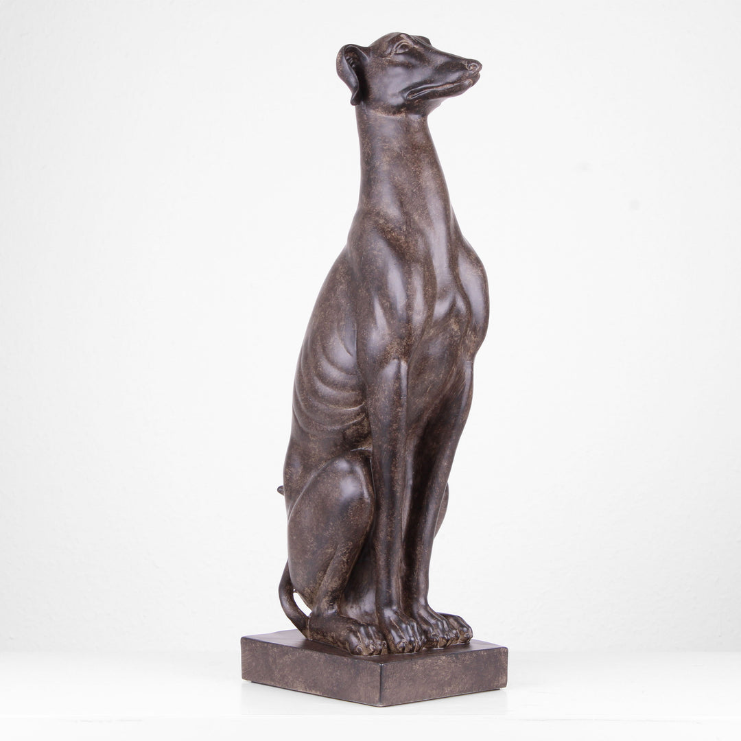 Sitzender Hund Statue (Kunstharz)
