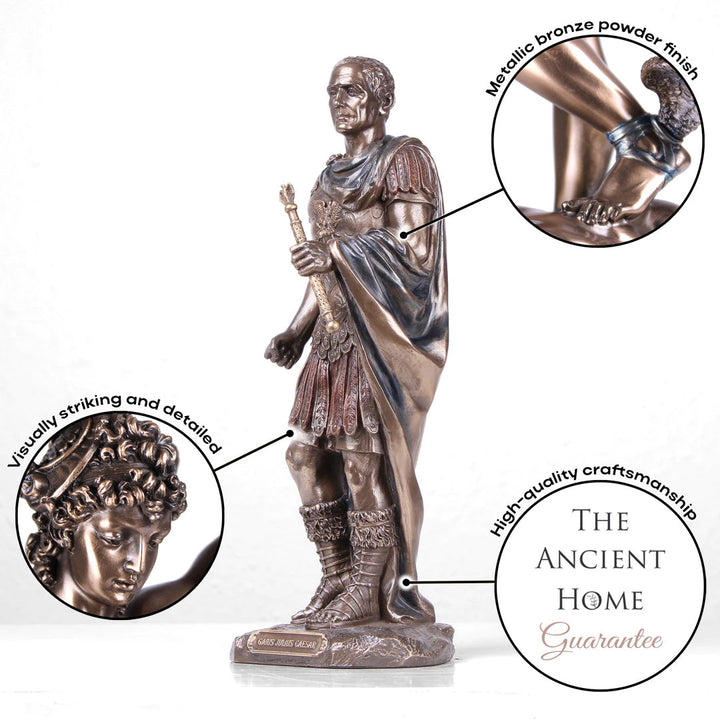 Julius Caesar (Bronzierte Skulptur aus Kunstharz)