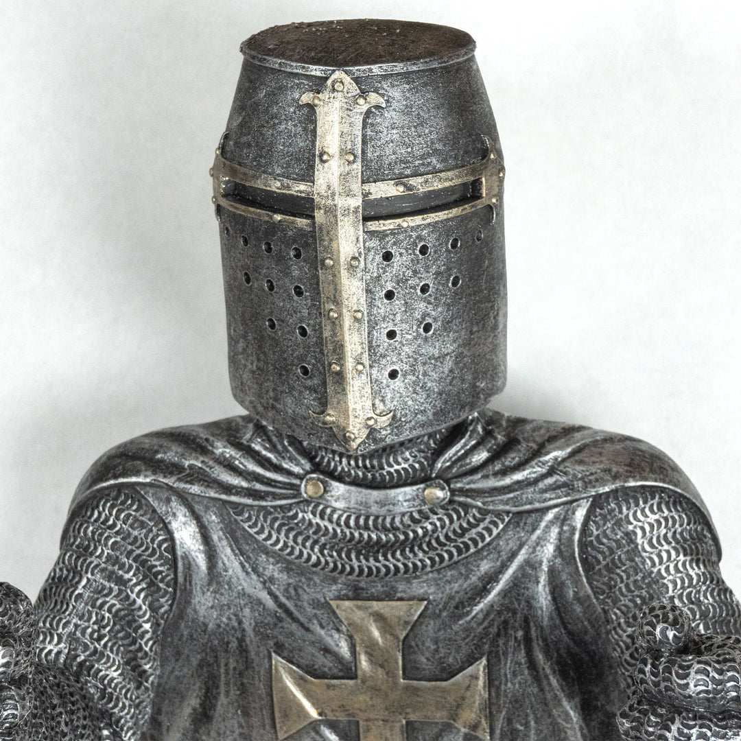 Templerritter Toilettenpapierhalter (Harz Skulptur)
