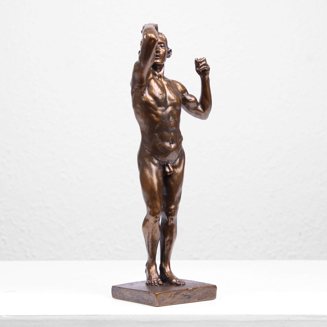 Das Bronzezeitalter Statue von Rodin (Bronzierte Skulptur aus Kunstharz)
