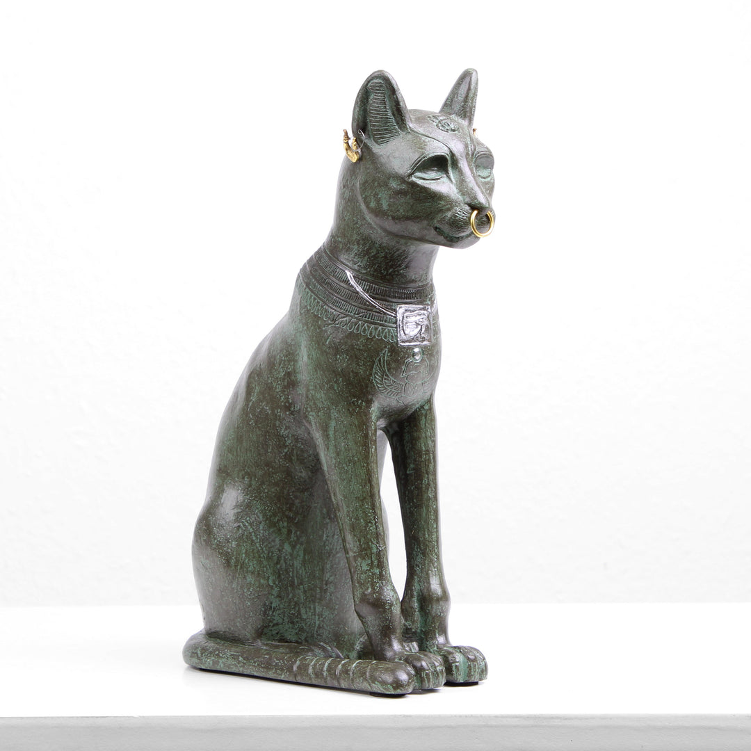 Gayer-Anderson-Katze Statue (Bronzierte Skulptur aus Kunstharz)