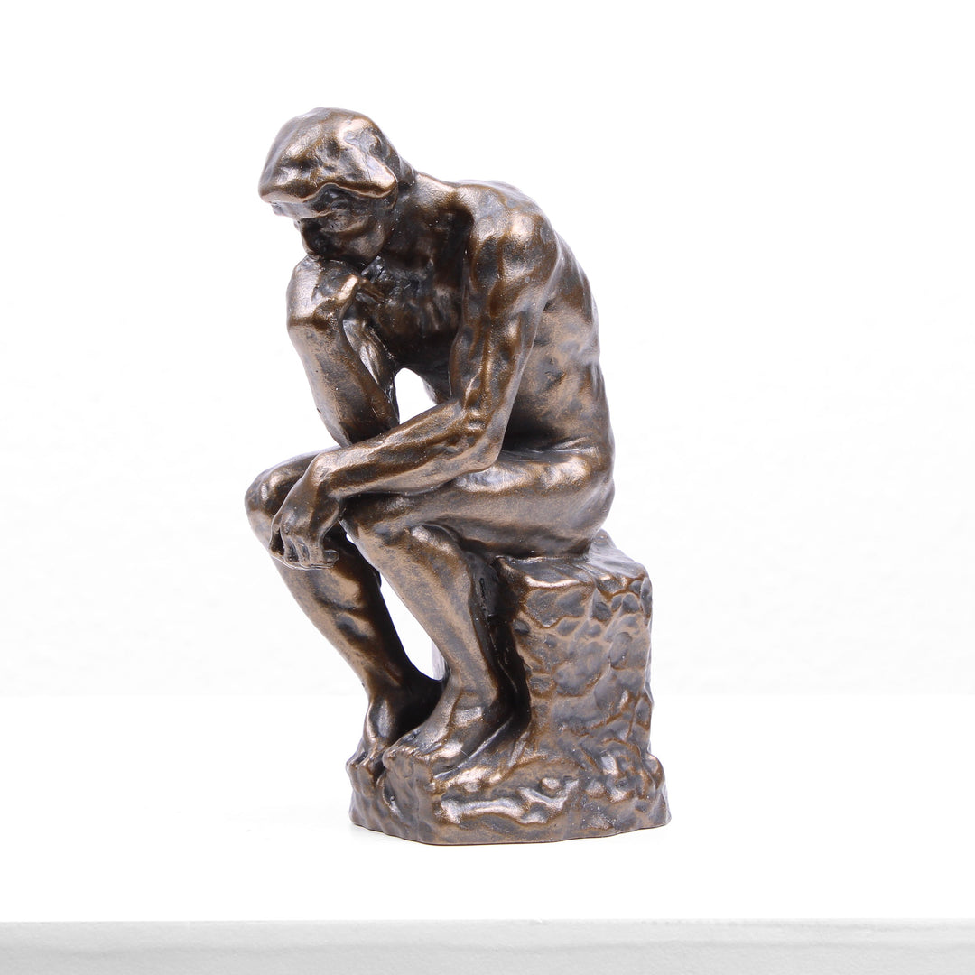 Der Denker Statue von Rodin (Bronzierte Skulptur aus Kunstharz)