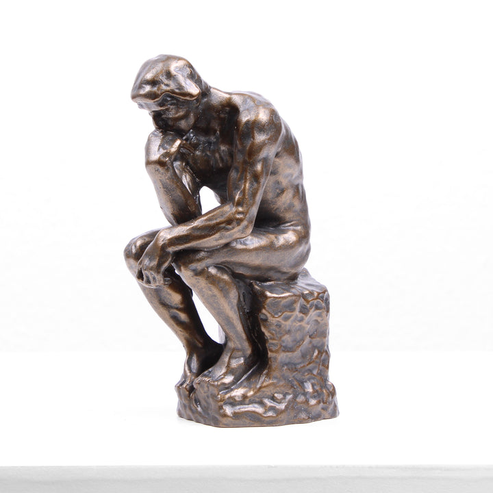 Der Denker Statue von Rodin (Bronzierte Skulptur aus Kunstharz)