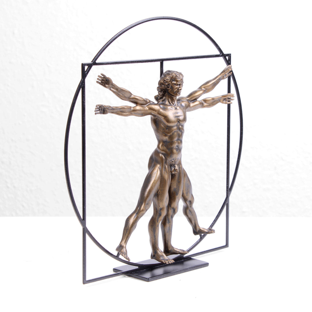 Der vitruvianische Mensch Skulptur (Körper Statue von Da Vinci)
