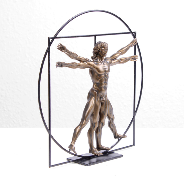 Der vitruvianische Mensch Skulptur (Körper Statue von Da Vinci)
