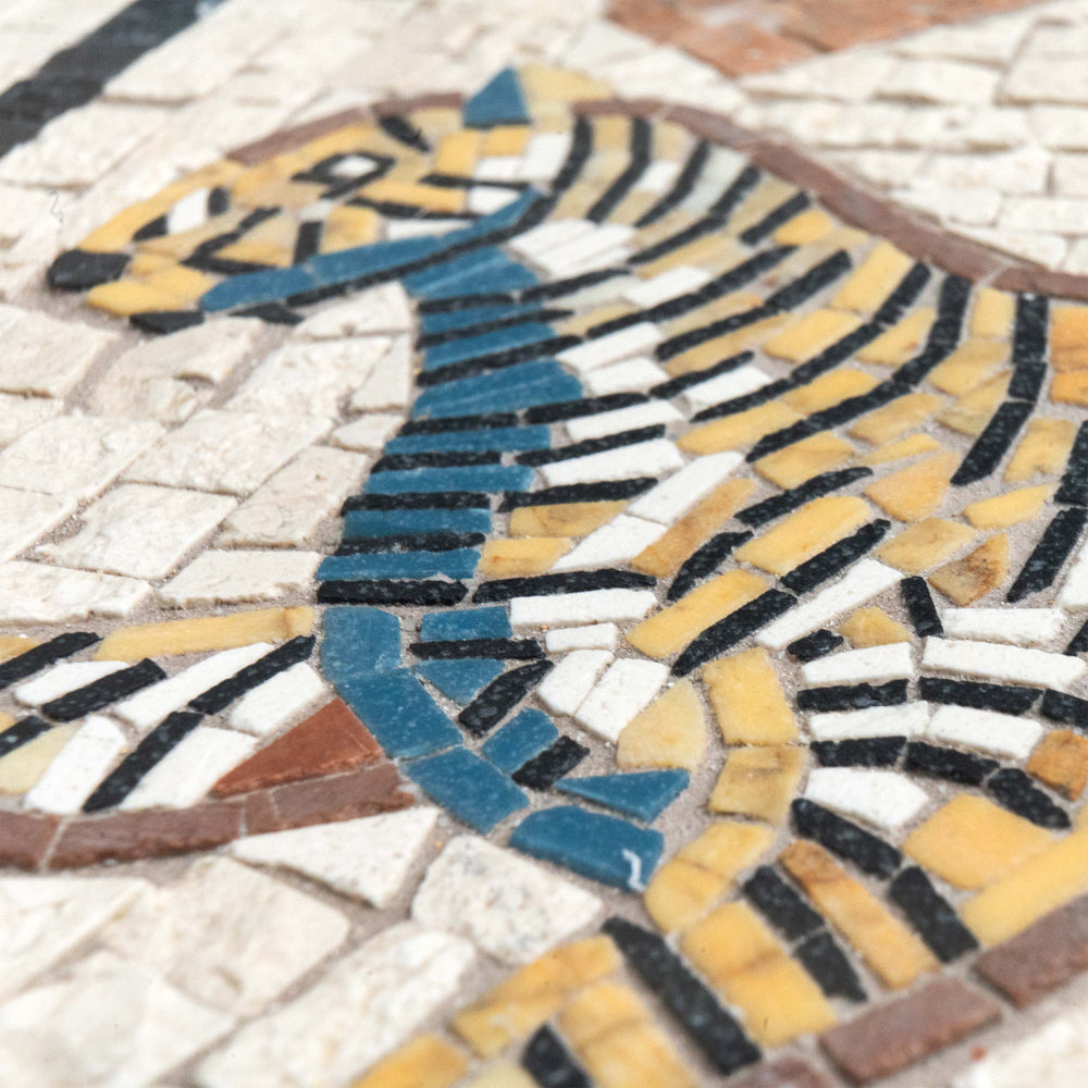 Tiger Marmor-Mosaik (Fragment)