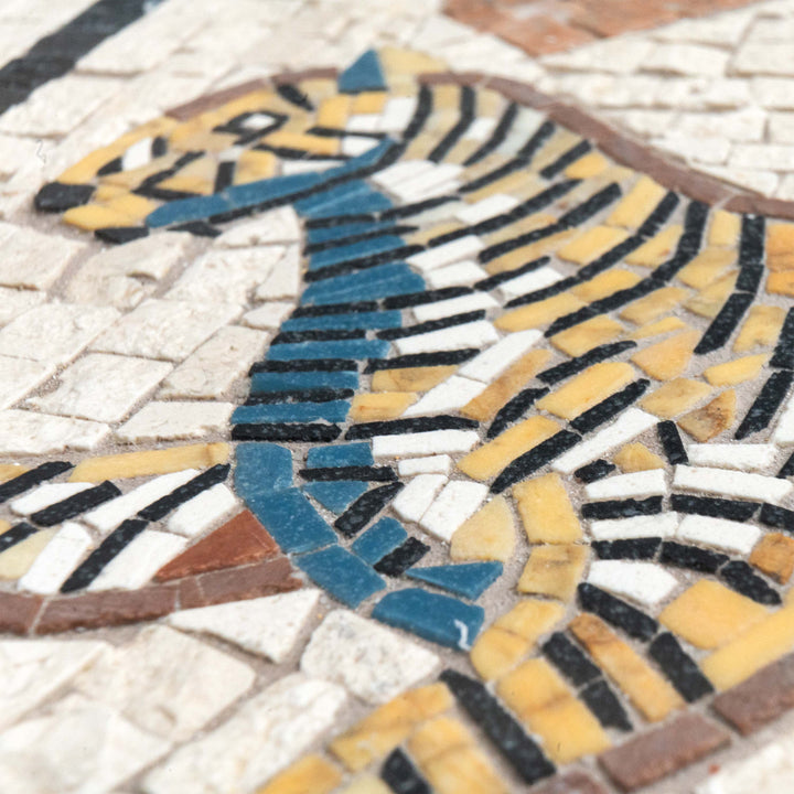Tiger Marmor-Mosaik (Fragment)