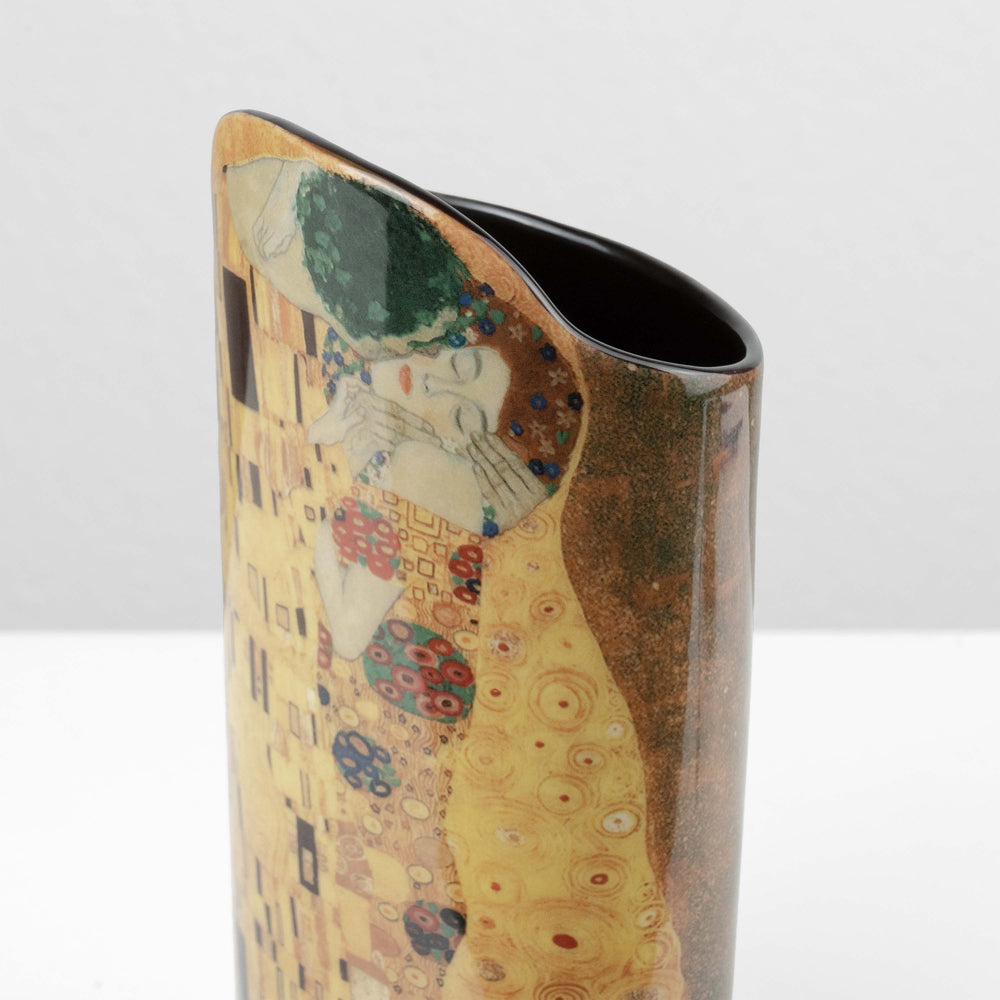 Keramikvase „Der Kuss von Klimt“