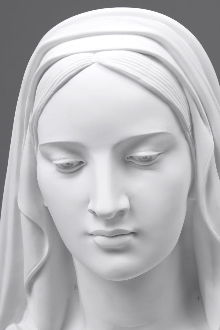 Verschleierte Madonna Büste Skulptur (Groß)