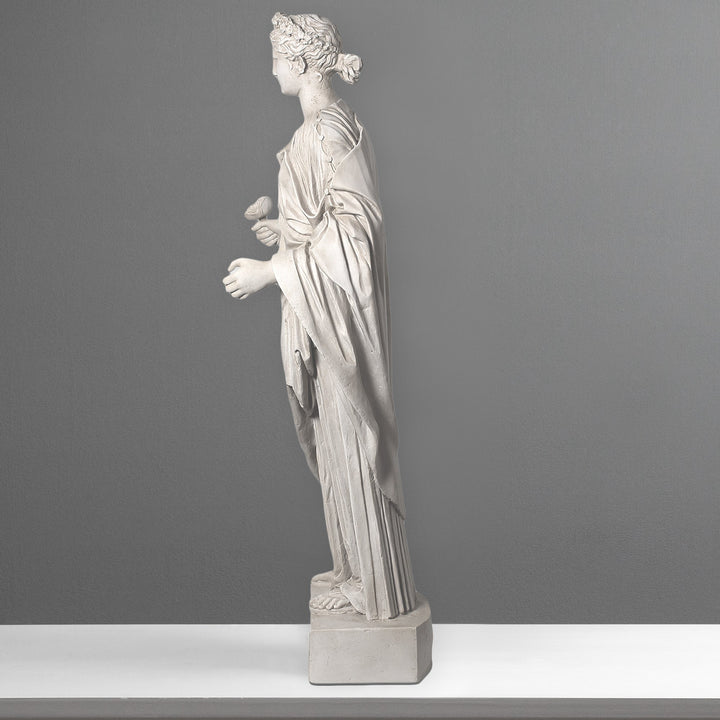 Venus mit Rose Lebensgrosse Statue (Gross)