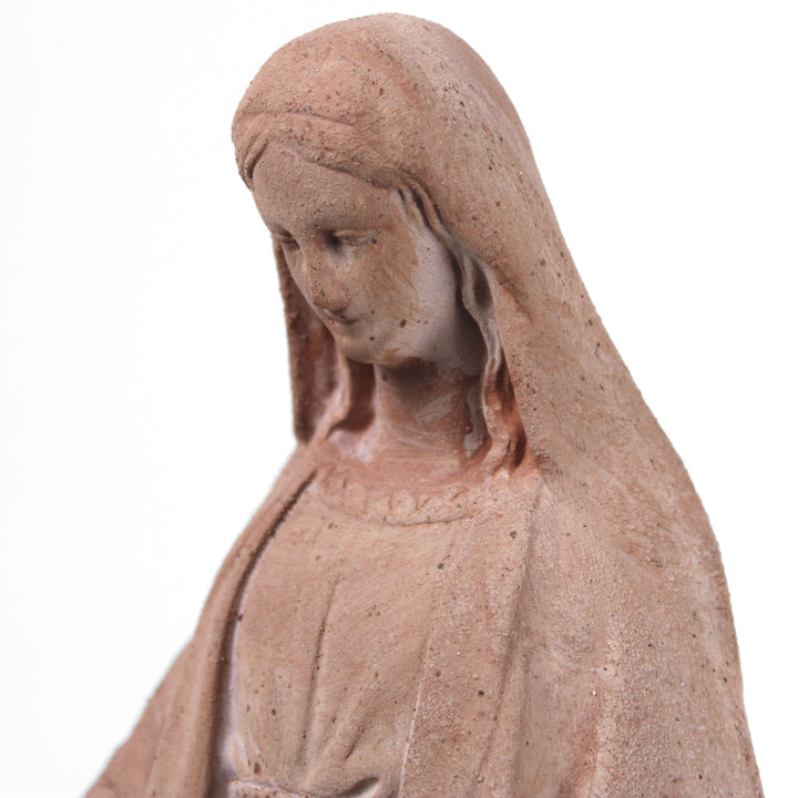 Gartenstatue Jungfrau Maria Terrakotta (Klein)