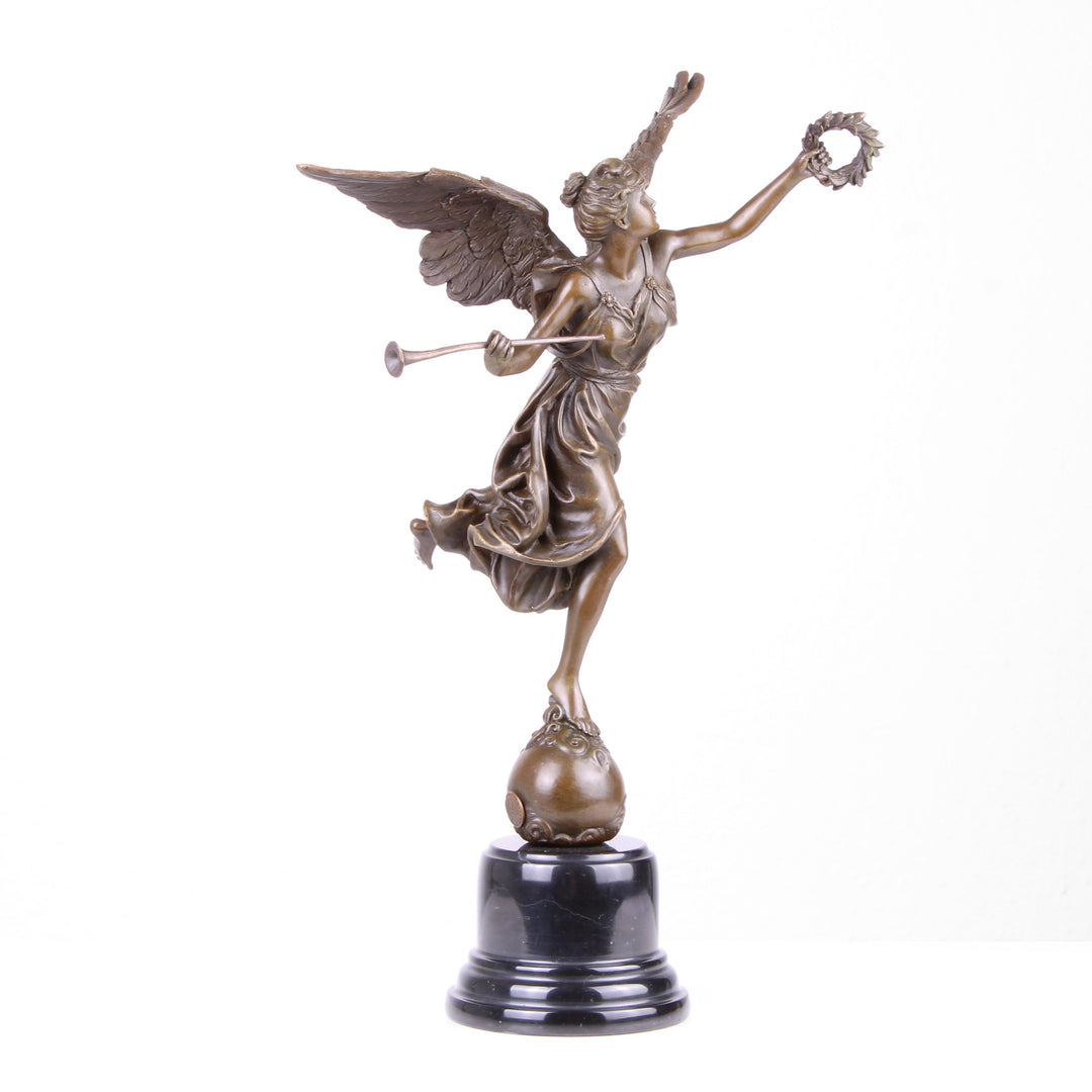 Geflügelte Siegesgöttin Nike Statue (Bronze, Wachsguss)