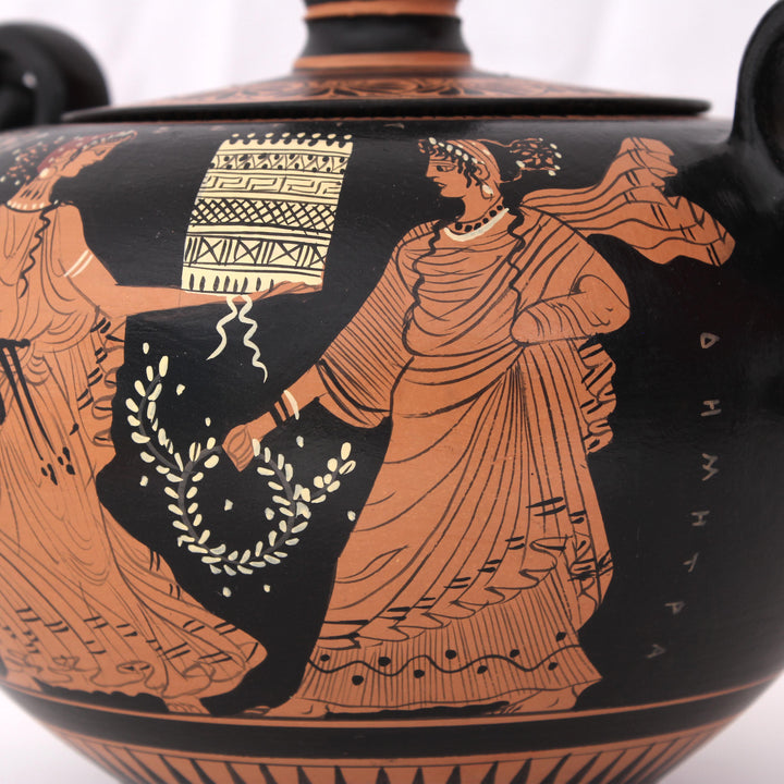 Antike griechische rotfigurige Fontaniera Vase