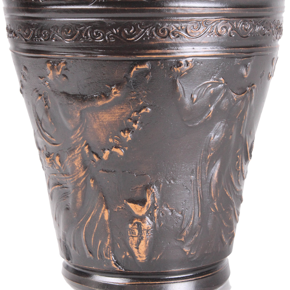 Römische Becher mit Tanzszene (Paar, Schwarz)