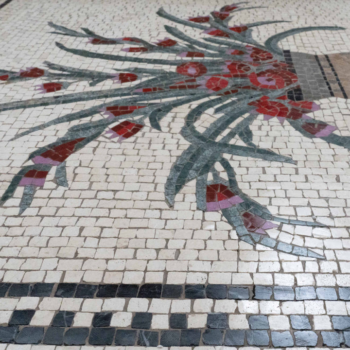Blume Marmor-Mosaik