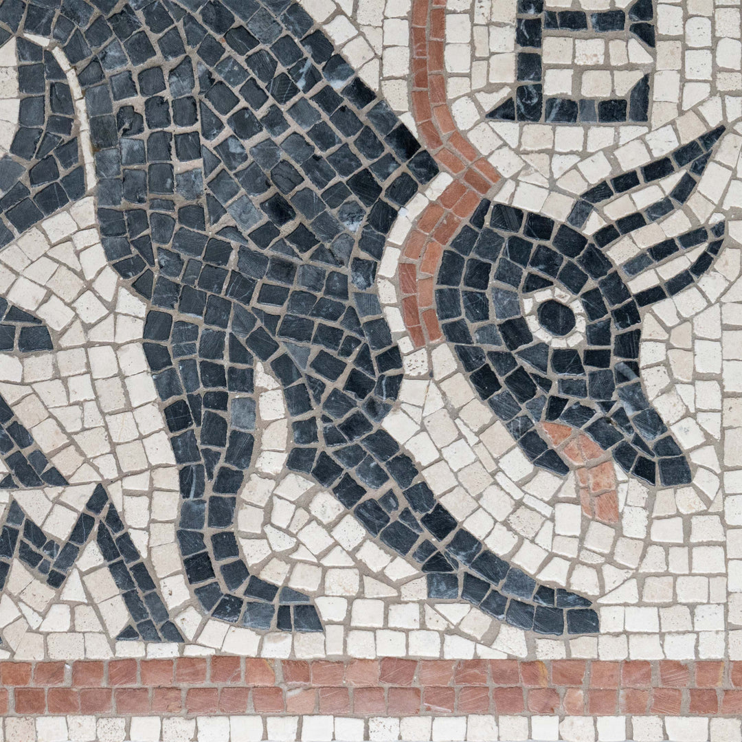 Cave Canem Marmor-Mosaik
