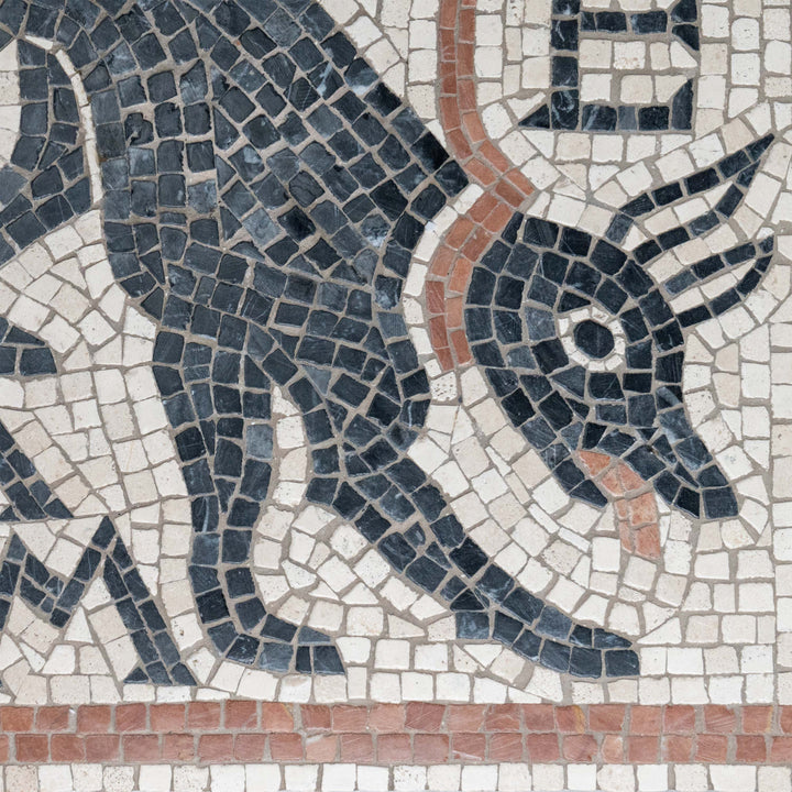 Cave Canem Marmor-Mosaik