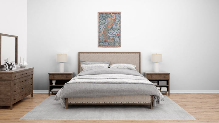 Pfau – Gobelin Wandteppich (Jacquard gewebt)