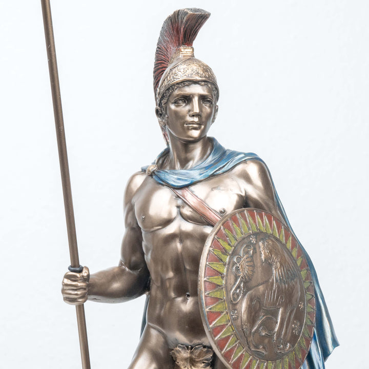 Ares Griechischer Kriegsgott (Bronzierte Skulptur aus Kunstharz)