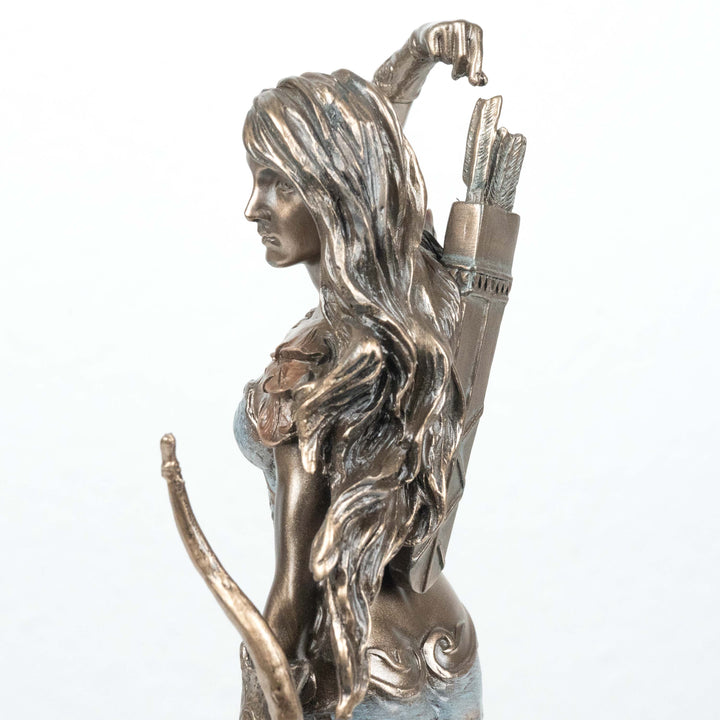 Artemis Statue Griechische Goettin der Jagd (Kaltguss-Bronze Skulptur)