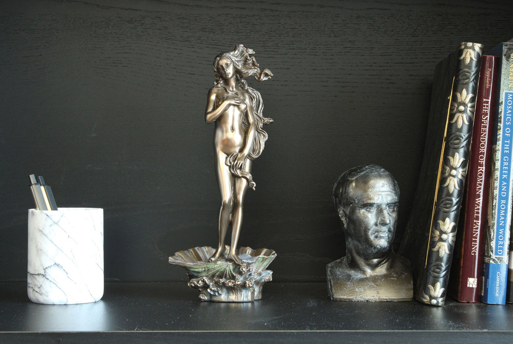 Geburt der Venus (Bronzierte Skulptur aus Kunstharz)