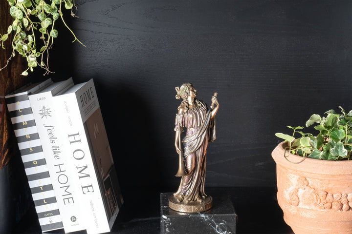 Clio Muse der Geschichte Skulptur (Kaltguss-Bronze)