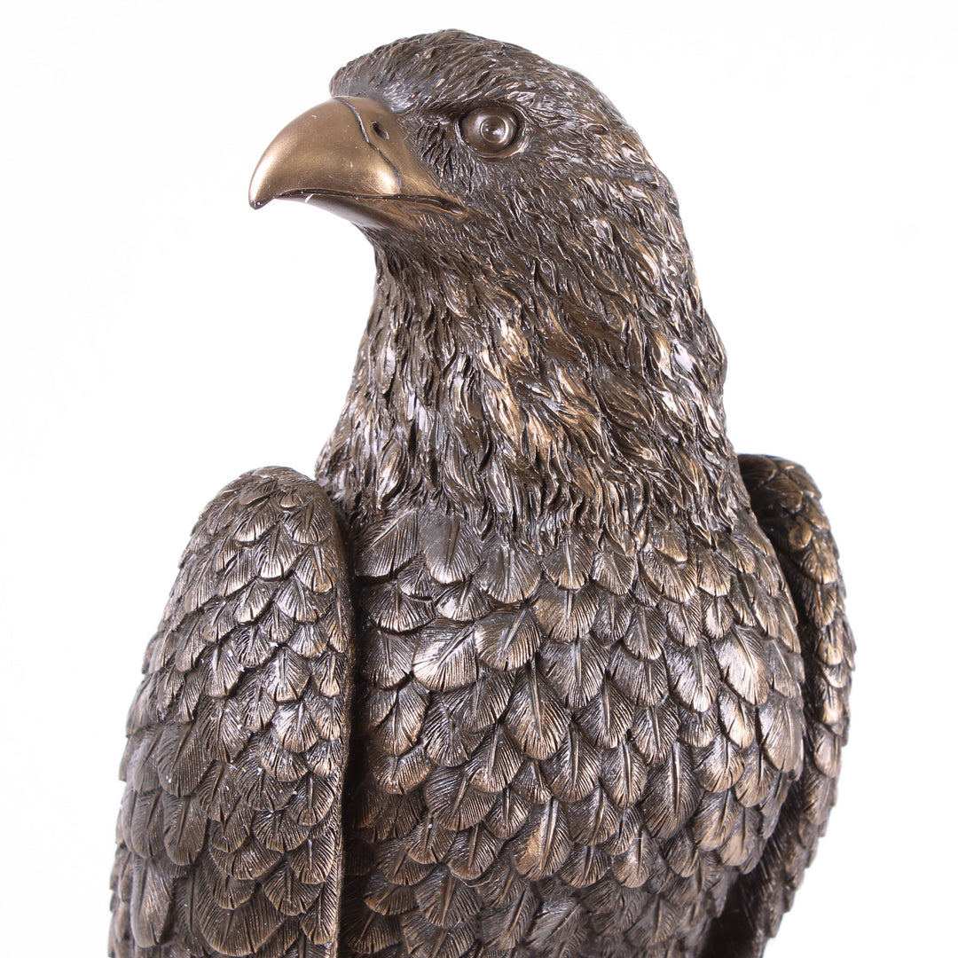 Adler (Bronzierte Skulptur aus Kunstharz)