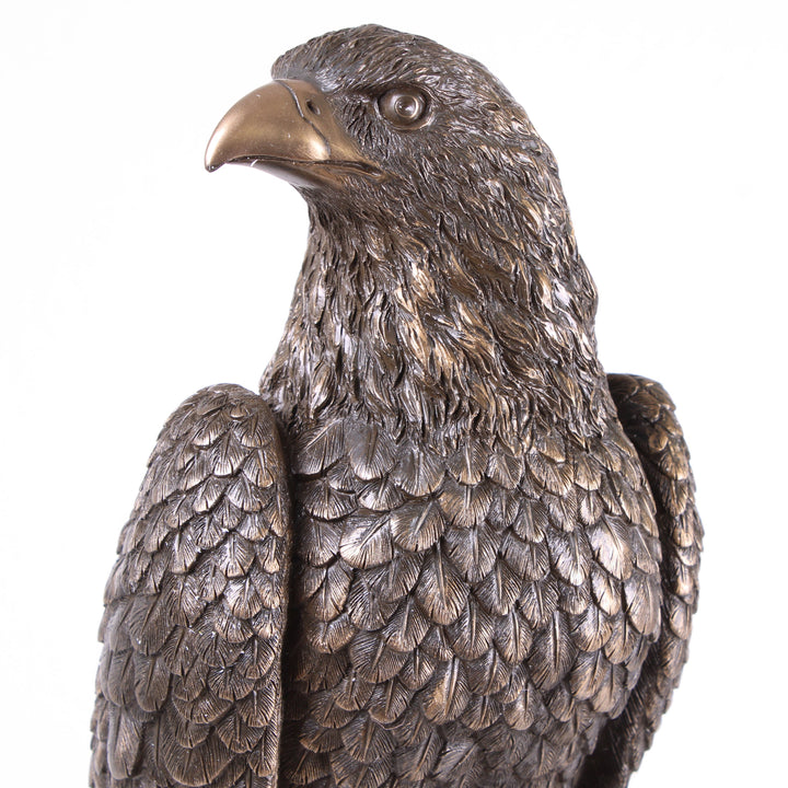 Adler (Bronzierte Skulptur aus Kunstharz)